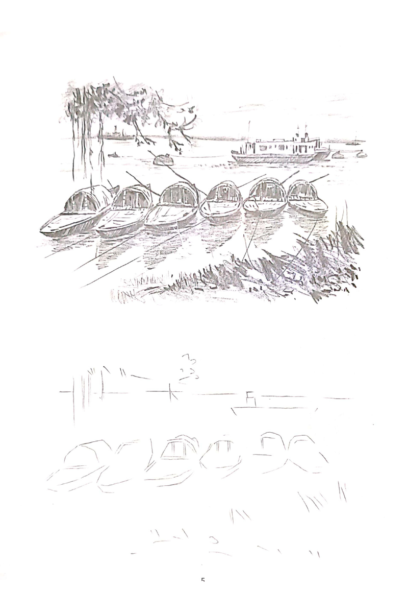 Samsad Sketches (Scenery) — Aloy Ghoshal