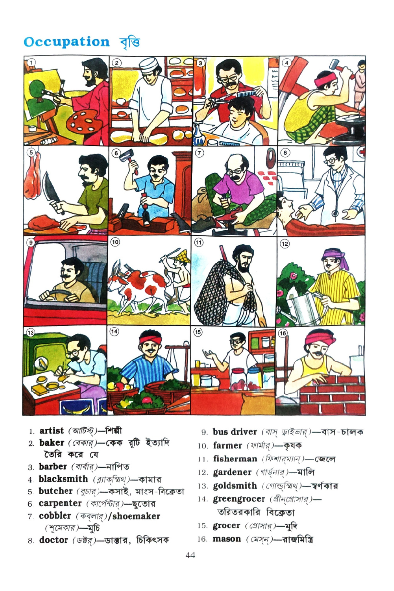 Samsad Picture Dictionary for Juniors - Anglo-Bengali