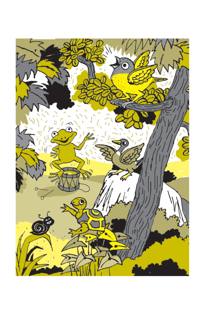 Sabuj Byang aar Halud Pakhir Galpa