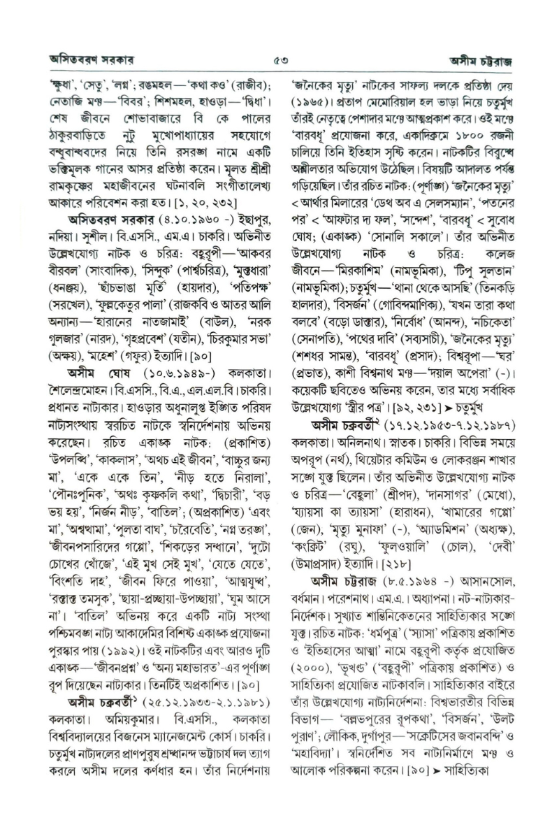 Samsad Bangla Natya Abhidhan — Baidyanath Mukhopadhyay