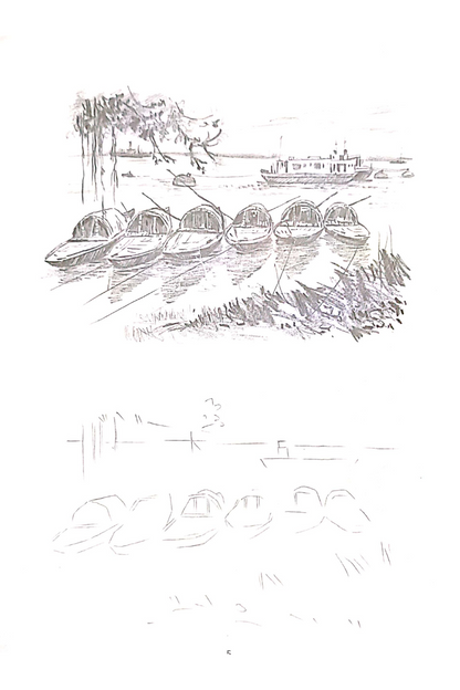 Samsad Sketches (Scenery) — Aloy Ghoshal