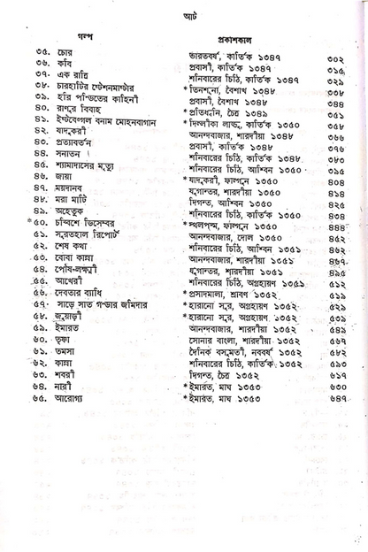 Tarashankarer Galpa Guccha Vol- II