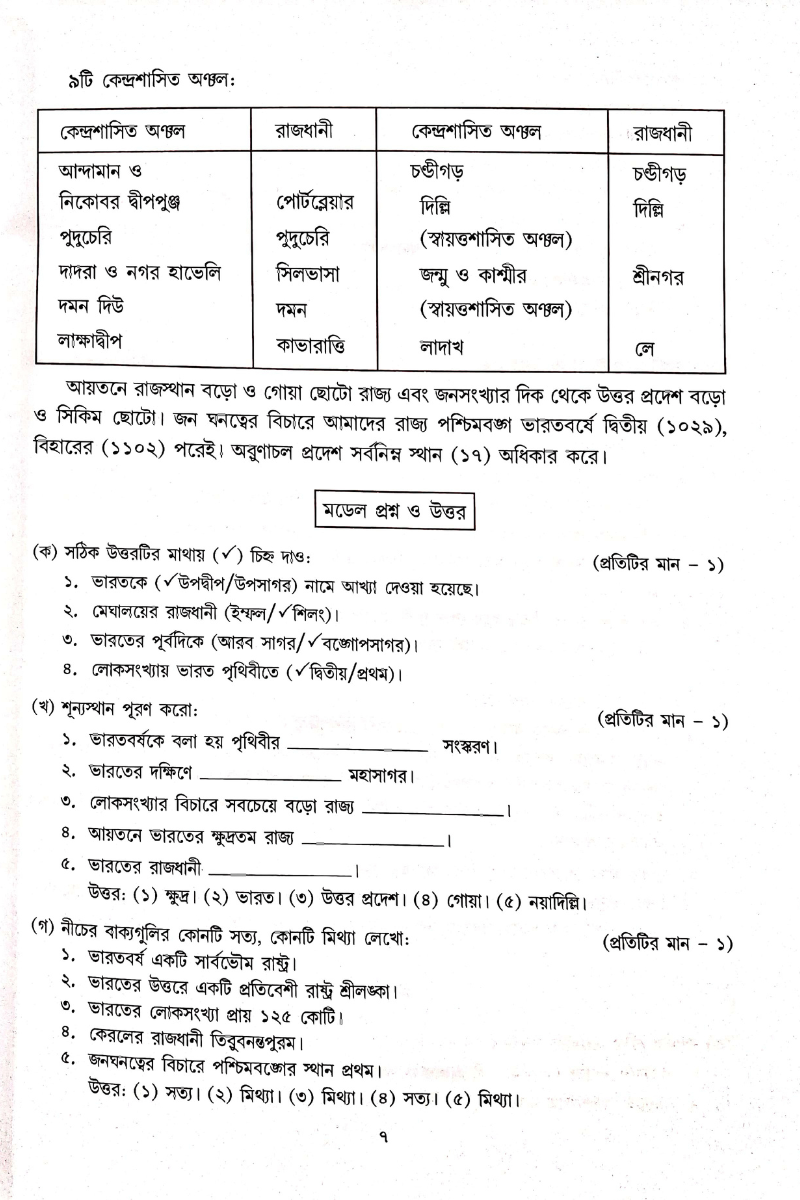 Samsad Bhugol Bicitra - Chaturtho Shreni